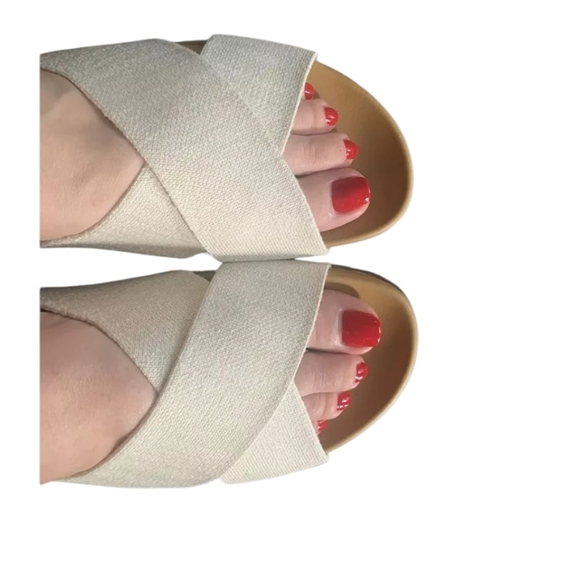 Rothy's Weekender Slide in Cream - Picture 2 of 11